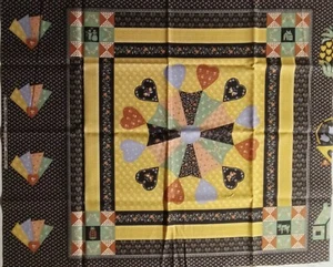 Federn "I Love Country" Quiltmuster 16,25" Quadrat Baumwollstoff Panel T210 - Bild 1 von 2