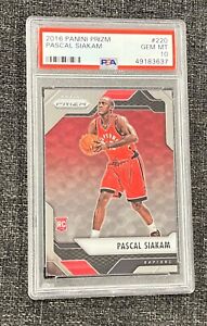 🔥 Pascal Siakam 2016 panini prizm RC , basketball  card , PSA 10