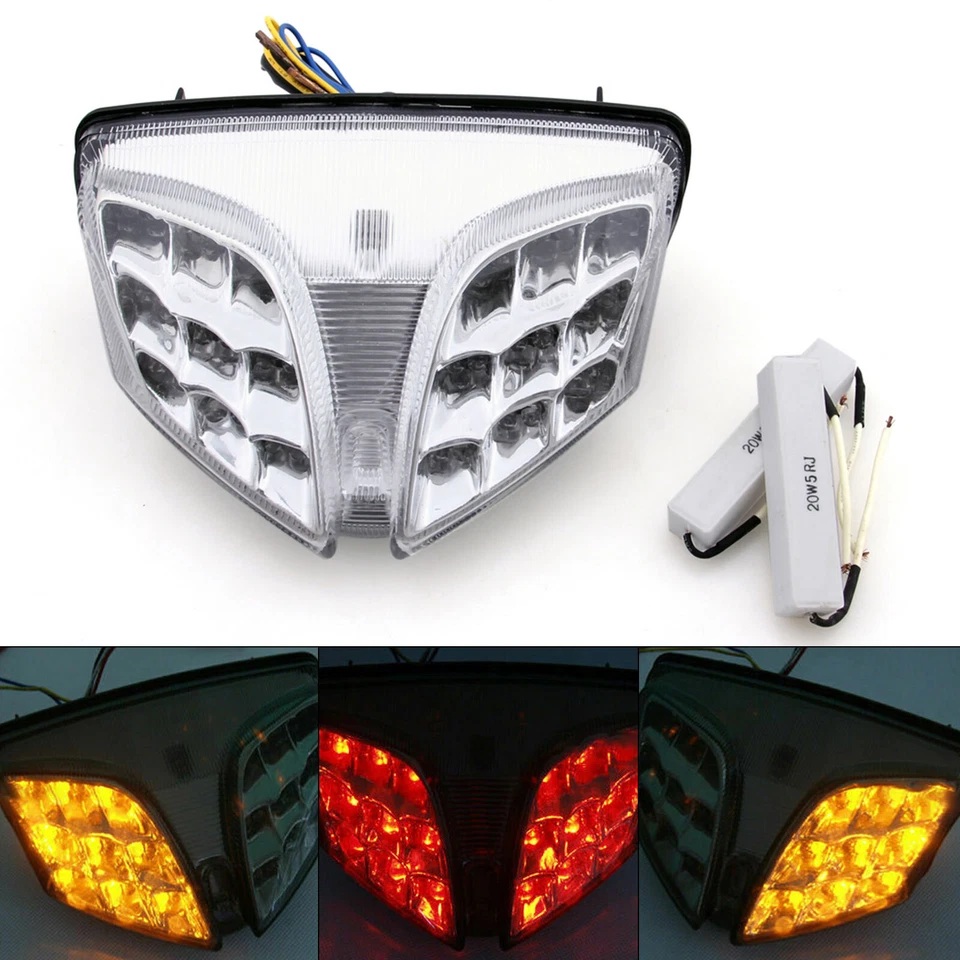 Señales de giro de luz trasera LED integradas para Suzuki GSXR 600/750 GSXR1000 09-12 C Foto 1 de 3
