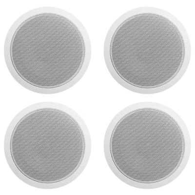 (4) Rockville CCL6T White 70V 6" Commercial Ceiling Speakers 4 Restaurant/Office - Image 1 of 4