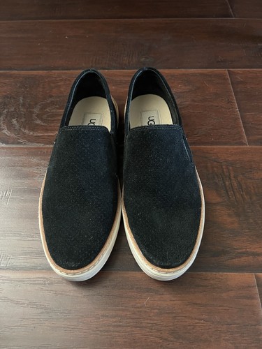 Scarpe da ginnastica UGG slip on in pelle scamosciata da donna taglia 6 5 nero nudo