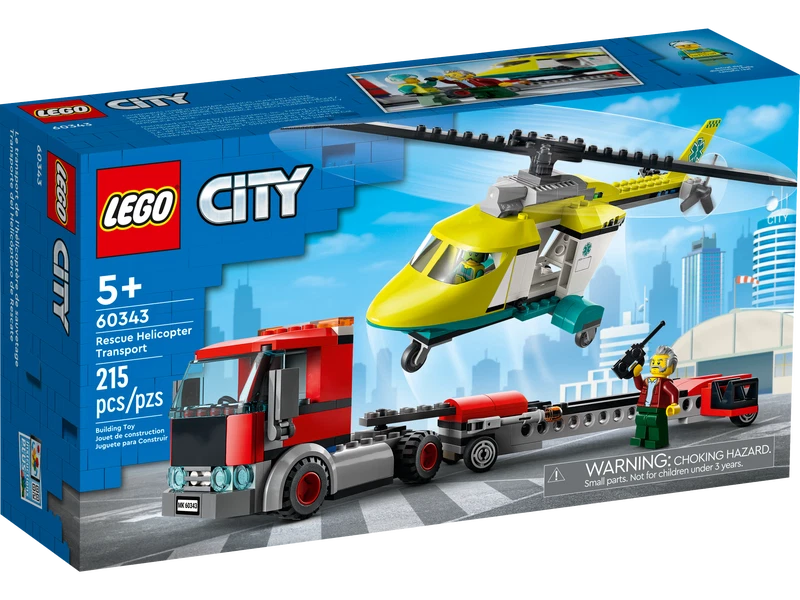 Lego City 60343 - Rescue Helicopter Transport NEW - FREE SHIPPING - Image 1 of 1
