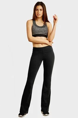 Leggings acampanados estilo Emma para mujer dama pantalones de yoga corte bota acampanado nuevos  Foto 1 de 4