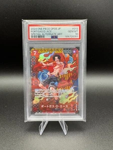 PSA 10 One Piece Card Game Portgas D. Ace OP02-013 Special Alternate Art Japan - Picture 1 of 14