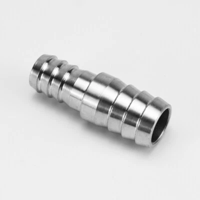 304 Stainless Steel Reducer Barbed Straight Joiner Pipe Connector Tubing Fitting - Image 1 of 3