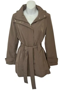 Lightweight, Gray Trench-coat Jacket by Calvin Klein Spring Coat size Medium - Picture 1 of 11