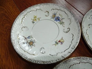 SARREGUEMINES 3 ANCIENNES SOUCOUPES EN FAIENCE MODELE RIGHI 17 cm - Imagen 1 de 7