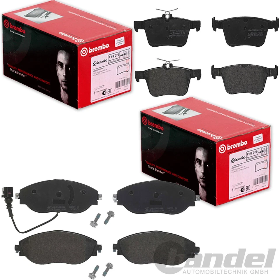BREMBO BREMSBELAGSATZ SET VORNE+HINTEN für AUDI A3 Q3 TT VW GOLF 7 PASSAT SEAT - Bild 1 von 1