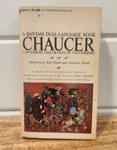 A Bantam Dual-Language Book: Chaucer 1964 4th Printing- Paperback - Imagen 1 de 7