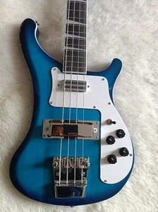Blue 4-string bass guitar rosewood fingerboard and chrome hardware, 22 frets - Picture 1 of 7
