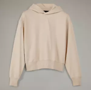 Adidas Women's Y-3 French Terry Boxy Hoodie 'Beige' / IV5550 / Size Large - Picture 1 of 8