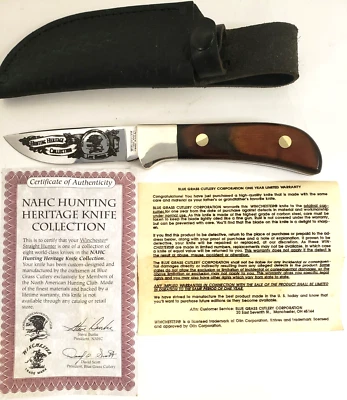 Winchester 670 NAHC Hunting Heritage Hunting Knife with Leather Sheath - Image 1 of 4
