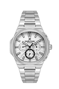 Daniel Klein Exclusive Men White Stainless Steel Watch - Bild 1 von 3
