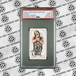 2012 Topps WWE Heritage Diesel Allen & Ginter PSA/DNA Auto 10 Mint 9 Kevin Nash  - Bild 1 von 2