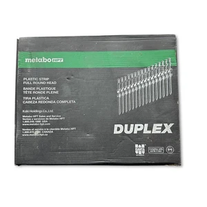 Metabo HPT 50312-16D 3-1/2" 21 Dg Plastic Strip Collated Duplex Nails, 2000 Pcs - Picture 1 of 14