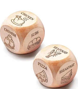2 Stück Food Decision Würfel Entscheider für Paare, Jubiläum & besondere Anlässe - Bild 1 von 6