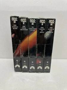 Star Trek VHS Movie Lot Collection II-VI New Sealed 5 Tapes - Picture 1 of 4