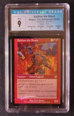 Mtg Balthor the Stout (CGC) 9Q+ Torment Foil [2002] - Image 1 of 2