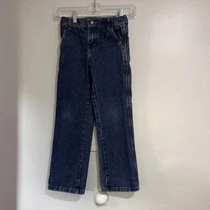 Wrangler Youth Boys Loose Denim Jeans Blue Adjustable Waist Size 7 Regular - Picture 1 of 9