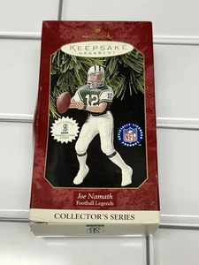 NFL Joe Namath Hallmark 1997 Keepsake Ornament Card Football Legends New In Box - Bild 1 von 3