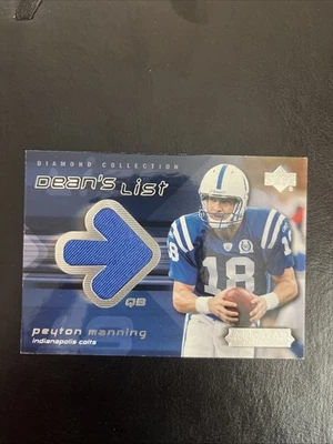 2004 Upper Deck Diamond All-Star Peyton Manning Dean's List G/U Jersey #DL-PM - Image 1 of 2