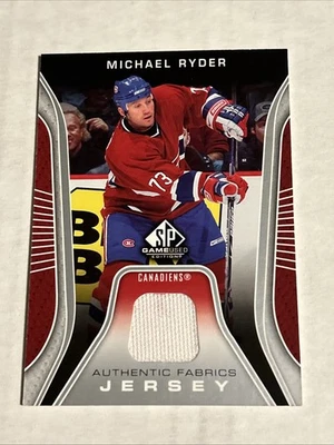 2006-07 SP Game Used Edition - Authentic Fabrics Michael Ryder #AF-MR (MEM) - Image 1 of 2