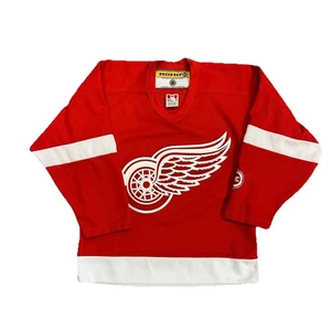 Vintage Koho Detroit Red Wings Hockey Trikot Gr. Jugend S Langarm Weiß (43) - Bild 1 von 5