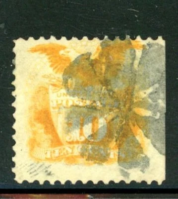 US Scott # 116 - Used - RARE 8 Bloom Flower Cancel - CV=$110.00       (22-C259) - Image 1 of 2