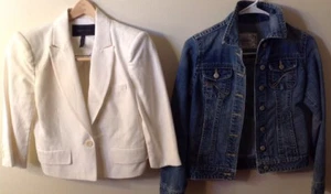 BCBG Max Azira XS White Blazer - Picture 1 of 12