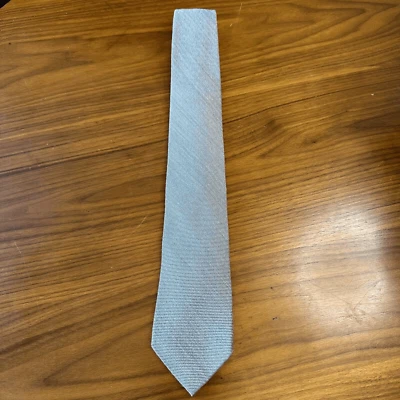 Corbata Land’s End para hombre mezcla de lana de seda gris claro Foto 1 de 4