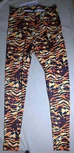 Nuevo con etiquetas Pantalones/Medias al Tobillo Pumpers Tiger Stripe Spandex Yoga Adulto M, L o XL - Imagen 1 de 1