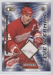 2003-04 Pacific Heads Up Authentic Game-Worn Jersey /200 Steve Yzerman #10 HOF