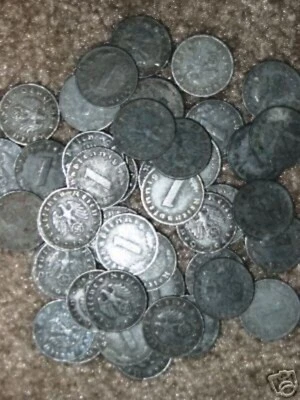 Rare Old Original WWII Germany War Coin Vintage German Collection Reichspfennig - Image 1 of 4