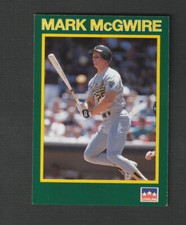1990 Starline Long John Silver Mark McGwire #11 Oakland Athletics