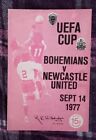 1977/78 UEFA Cup 1st Round - BOHEMIANS v. NEWCASTLE UNITED