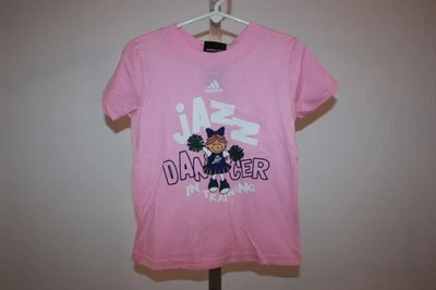 New Utah Jazz "Dancer in Training" Toddler Girls sizes 2T-3T-4T Adidas Shirt - Image 1 of 4