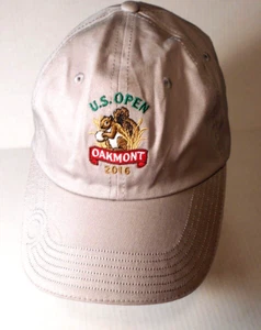 US Open Oakmont 2016 Hat Cap Cap Strap Back Dad Squirrel  Golf Tan strap Back - Picture 1 of 8