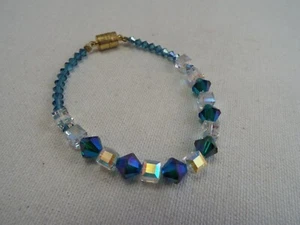 Blue Crystal Bead Bracelet (D74) - Picture 1 of 1