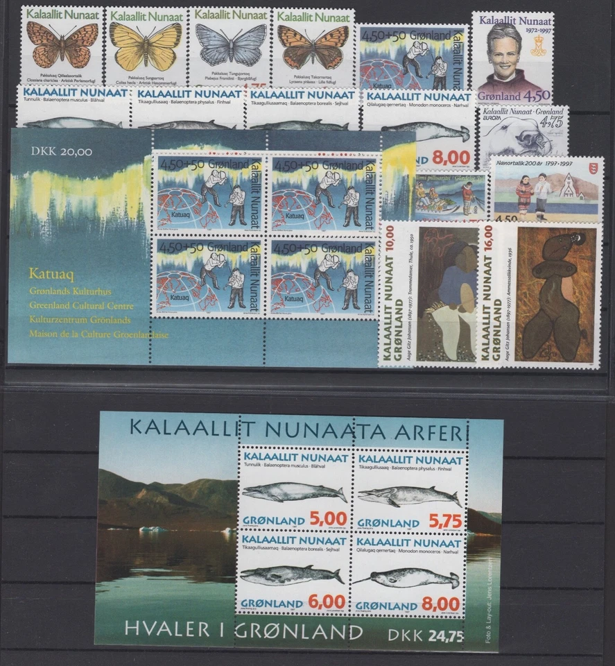 (WH22248) GREENLAND - 1997, YEARSET, MNH, CV €49,80, SEE SCAN - Image 1 of 1