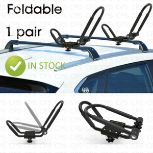 Folding Canoe Boat Kayak Roof Rack Car SUV Top Mount Carrier J Cross Bar FDB - Picture 1 of 12
