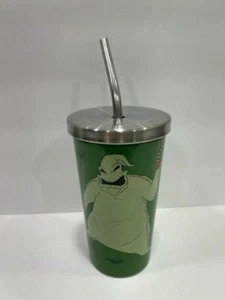 The Nightmare Before Christmas Oogie Boogie Metal Vaso con Paja 15 oz NUEVO - Imagen 1 de 3