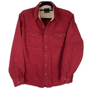 Camisa Wrangler Roja Algodón Cuello Abotonado Talla Para Hombre Mediana M - Imagen 1 de 15