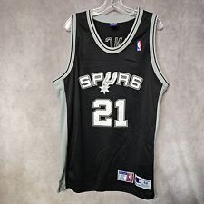 Rare Vintage Champion NBA San Antonio Spurs Tim Duncan 21 Jersey Mens 44  L Sewn