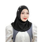 Muslim Women Instant Hijab Amira Pull On Ready Made Wrap Head Scarf Shawls Arab