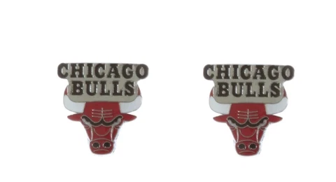 NBA Chicago Bulls Logo Post Earrings Cover