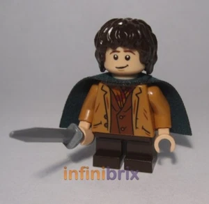 Lego Frodo Baggins Minifigure Made from Genuine Lego Parts Hobbit NEW cus125 - Picture 1 of 1