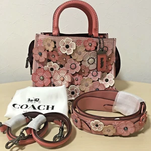 COACH Rogue 25 with Tea Rose Cherry Blossom Collection Japan Exclusive 67690 - Picture 1 of 24