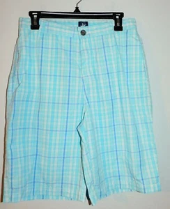J. Khaki Jungen, Größe 20 karierte Shorts 100 % Baumwolle - Bild 1 von 2