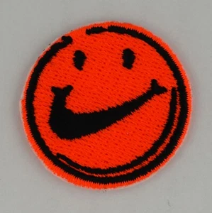 Bügelbild Patch - Sean Wotherspoon Smiley Gesicht orange bestickt Hip Hop Rap - Bild 1 von 7