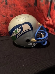 Steve Largent Autographed/Signed Full Size Replica Helmet Seattle Seahawk - Picture 1 of 8